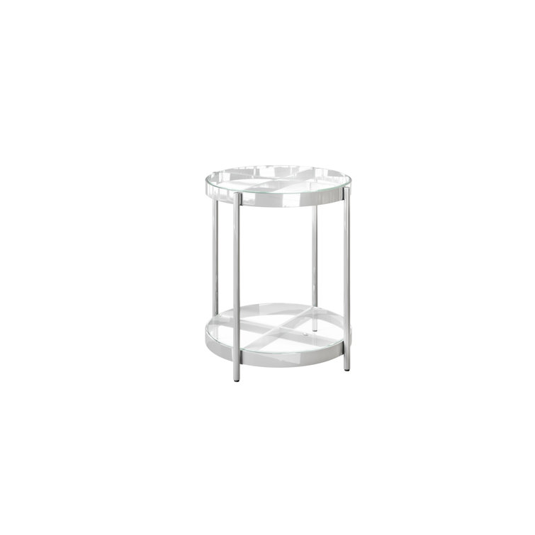 Ivy Bronx Omari Clear Glass Side Table Wayfair.ie